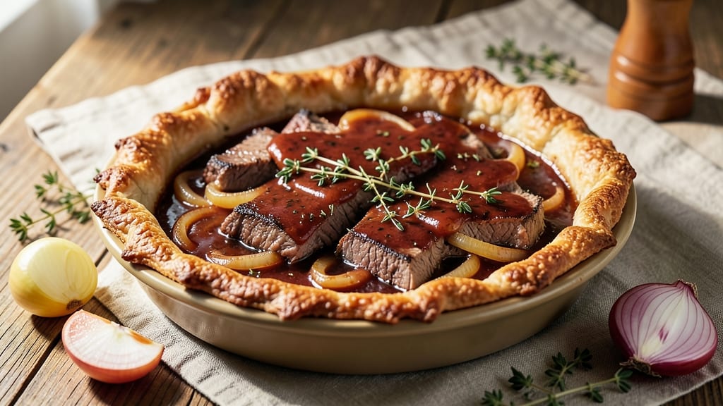 Roast Beef Meat Pie Recipe: Flaky Crust and Savory Gravy Masterpiece