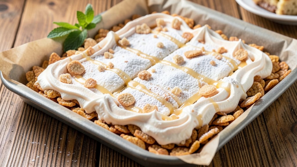 Rice Krispie Squares Recipe With Fluff: Crunchy Clusters and Melty Vanilla Streusel