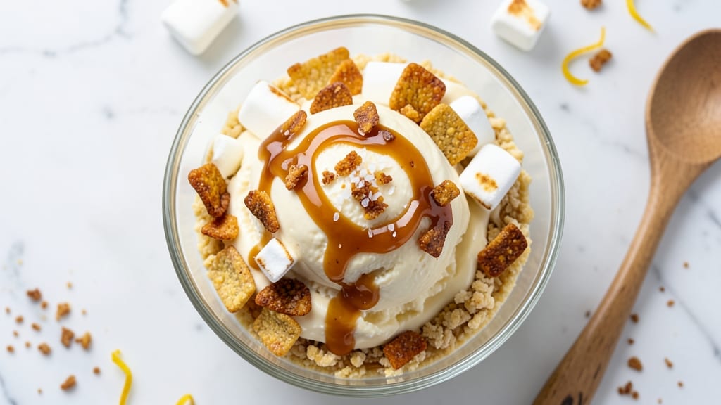 Rice Krispie Ice Cream Dessert Recipe: Crunchy Clusters and Creamy Vanilla Magic