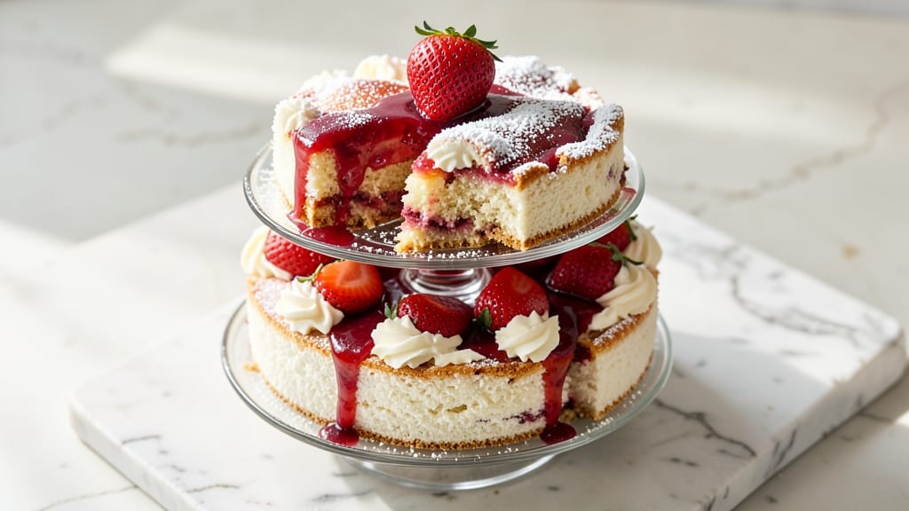 Angel Food Cake Mix and Strawberry Pie Filling Recipe: Triple-Layered Summer Delight