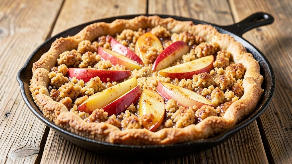 Apple Crumb Pie Recipe With Graham Cracker Crust: Spiced Streusel Hugging Vanilla-Apple Bliss