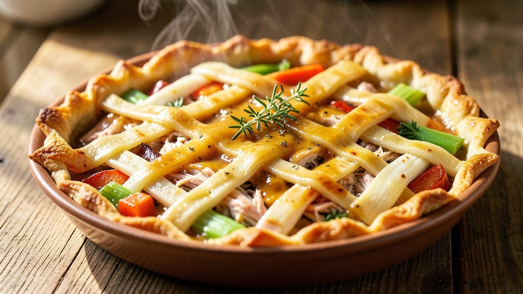 Silver Palate Chicken Pot Pie Recipe: Herb-Infused Gravy and Flaky Topping in One Dish