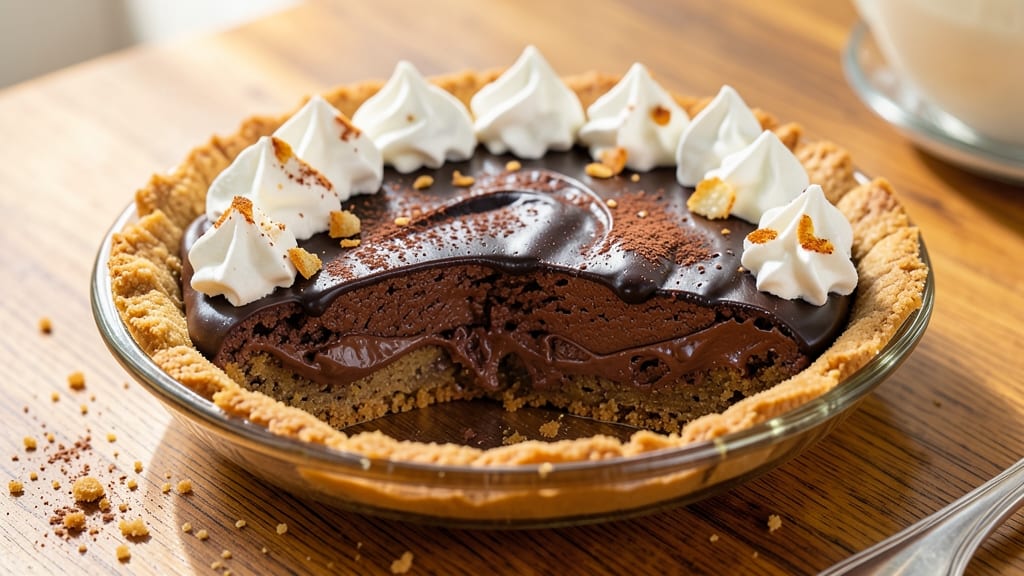 Amazing Chocolate Pie Recipe: Deep Dark Fudge Core With Crispy Lattice Top