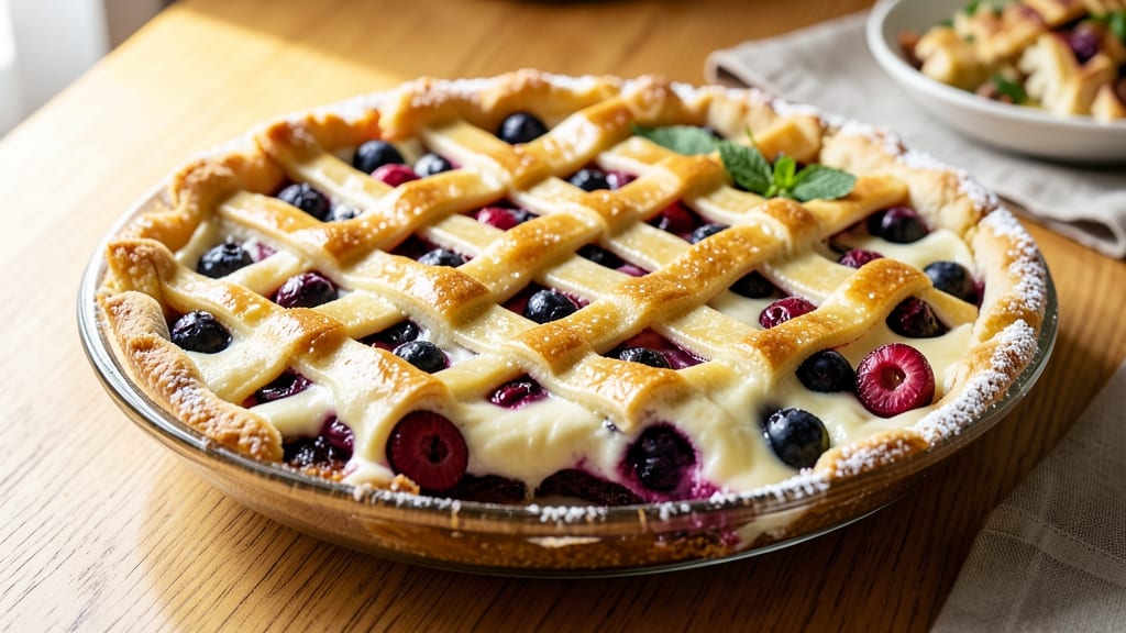 Marie Callender's Blueberry Sour Cream Pie Recipe: Bursting Juicy Berries Over Velvety Cream