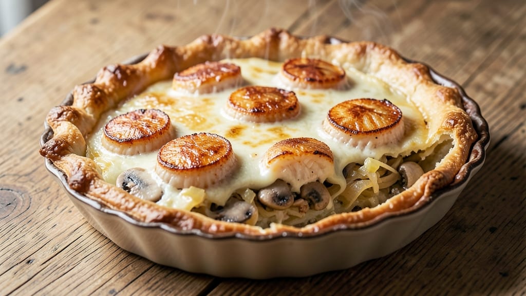 Scallop Pot Pie Recipe: Velvety Seafood Gravy With Buttery Crust