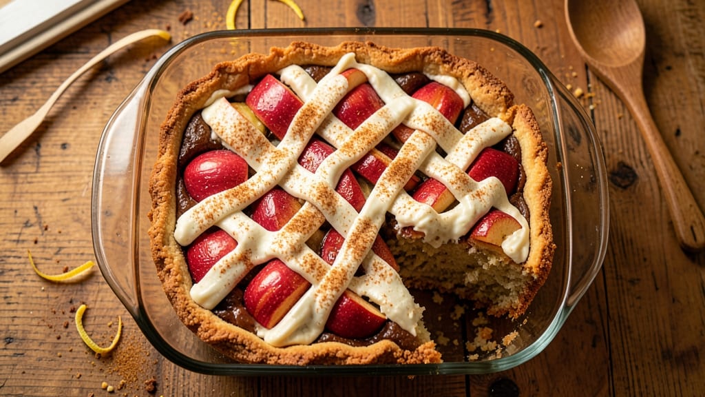 3-Ingredient Apple Pie Cake Recipe: Spiced Shortcut With Foil-Sealed Crust