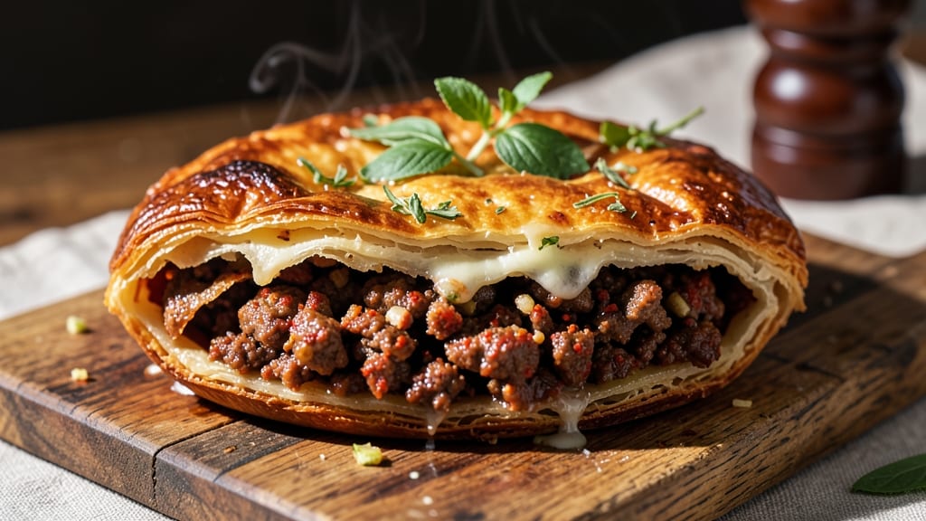 Ghanaian Meat Pie Recipe: Flaky Pastry Hugging Spiced Minced Beef