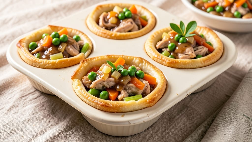 Pot Pie Cups Recipe: Mini Comfort with Crispy Top and Savory Gravy