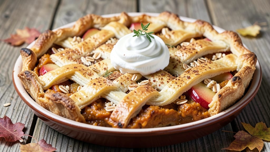 Pumpkin Dutch Apple Pie Recipe: Spiced Filling Meets Crunchy Streusel Magic