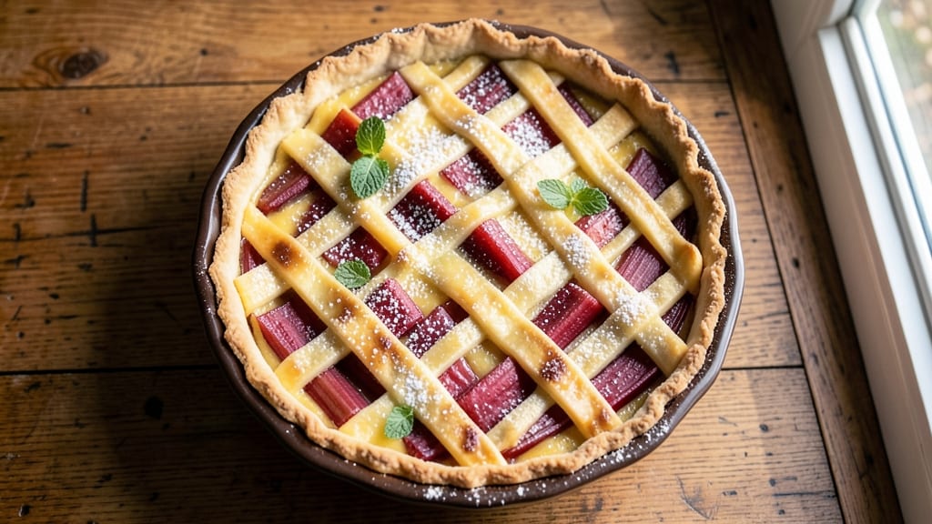 Rhubarb Pie With Eggs Recipe: Tart and Creamy Balance in One Dish