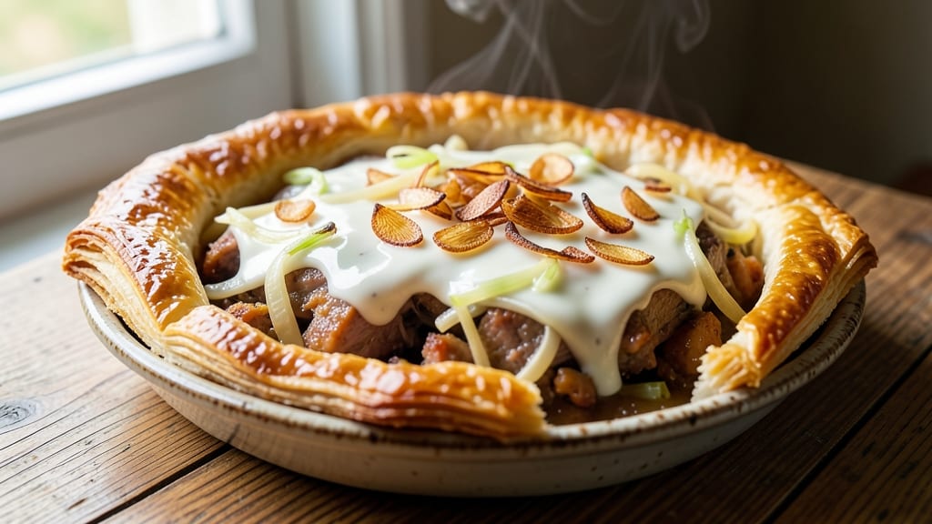 Pork and Leek Pie Recipe: Flaky Pastry Locks in Savory Richness