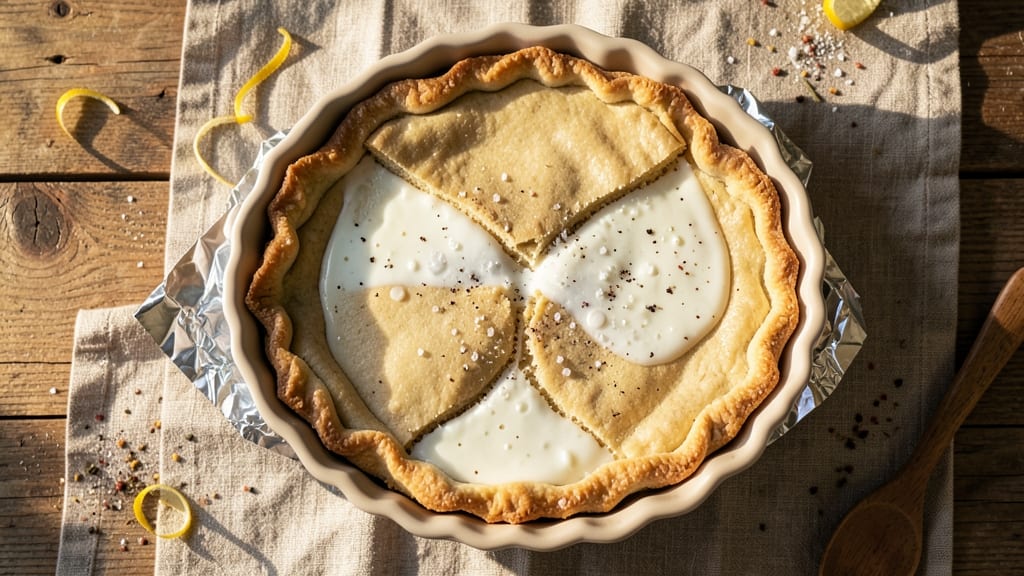 2 Pie Crust Recipe With Crisco: Foil-Sealed Shortcut for Crispy Layers