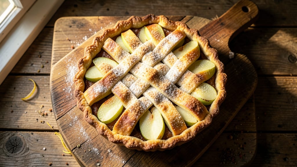 Quick And Easy Homemade Apple Pie Recipe: Warm Spice Crust Hugging Juicy Filling
