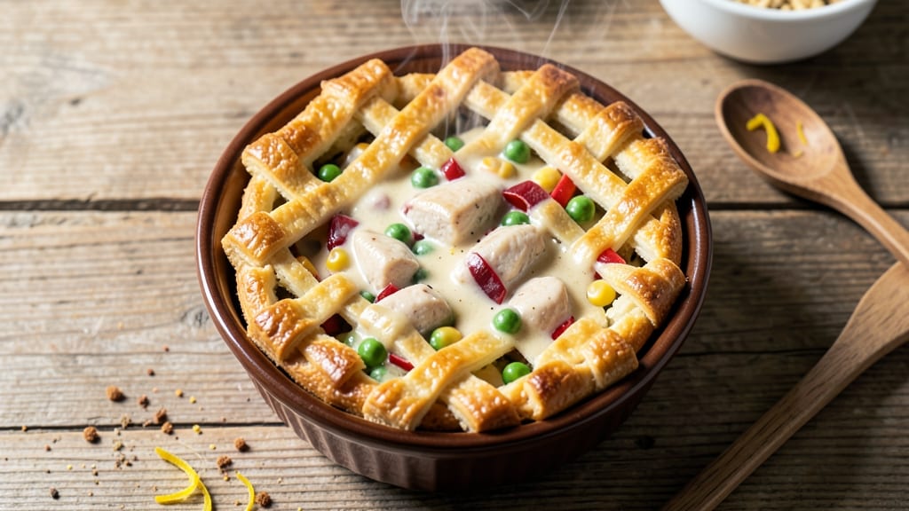Single Serve Pot Pie Recipe: One-Dish Meal with Flaky Crust and Savory Gravy