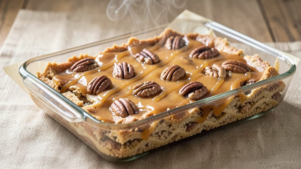 5-Ingredient Pecan Pie Bars Recipe: No-Bake Shortcut With Buttery Streusel Top
