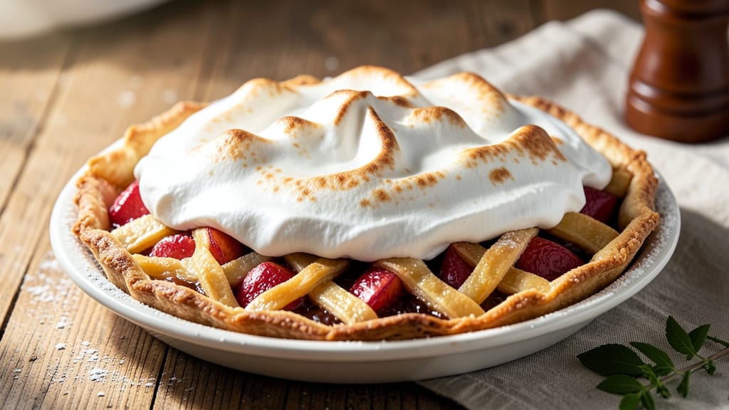 Apple Meringue Pie Recipe: Foil-Sealed Crust and Cloud-Like Topping