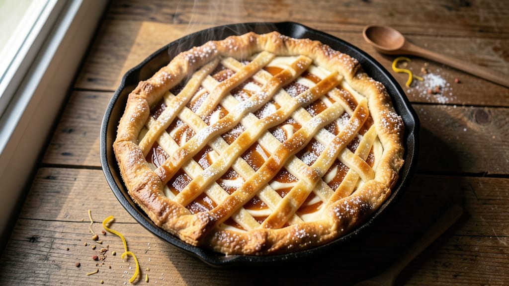9-Inch Double-Crust Pie Recipe: Lattice Top That Locks in Flavor