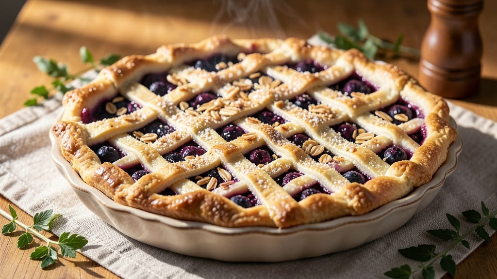 Anna Olson's Blueberry Pie Recipe: Buttery Crust and Bursting Berries